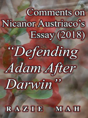 cover image of Comments on Nicanor Austriaco's Essay (2018) "Defending Adam After Darwin"